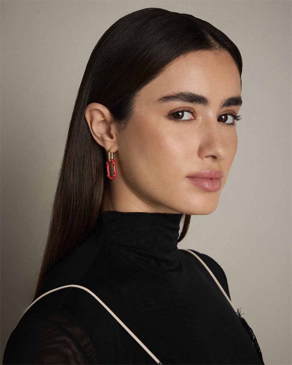 Linked Up Huggie Earrings